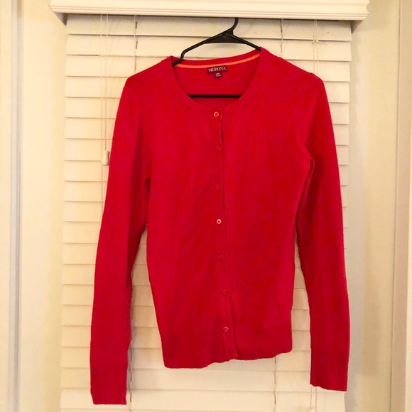 Merona Sweaters - 2/$10 Red Button-Up Cardigan Merona, Small